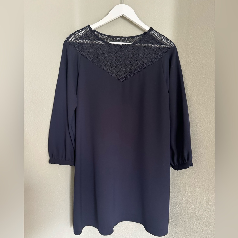 Zara Navy Mini Dress Size Small